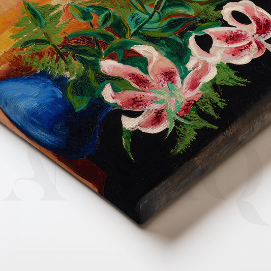 Floral Still Life Trio Gallery Wall – Set of 3 Canvas Artworks