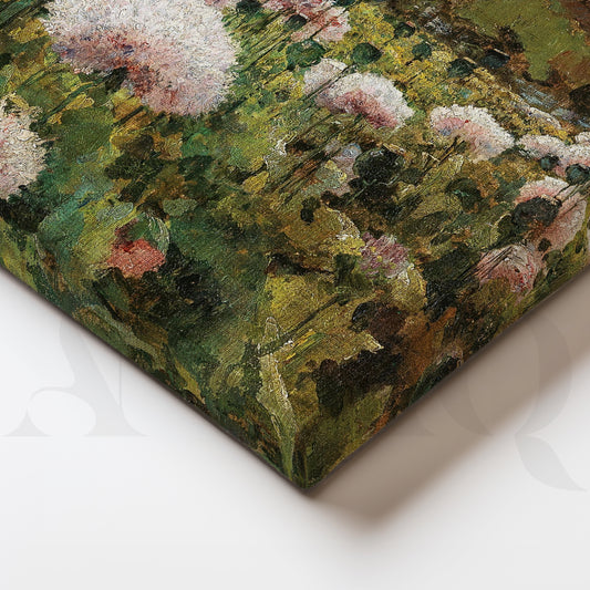 Countryside Bloom Field Canvas Artwork for Dining Room Wall