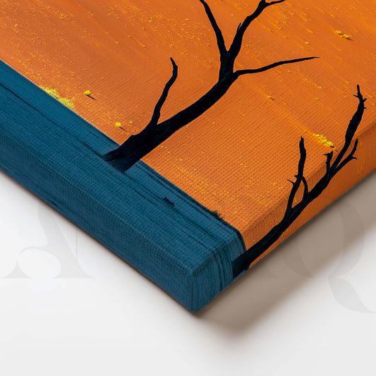Sunset Tree Landscape Gallery Wall Canvas Artwork Set of 3