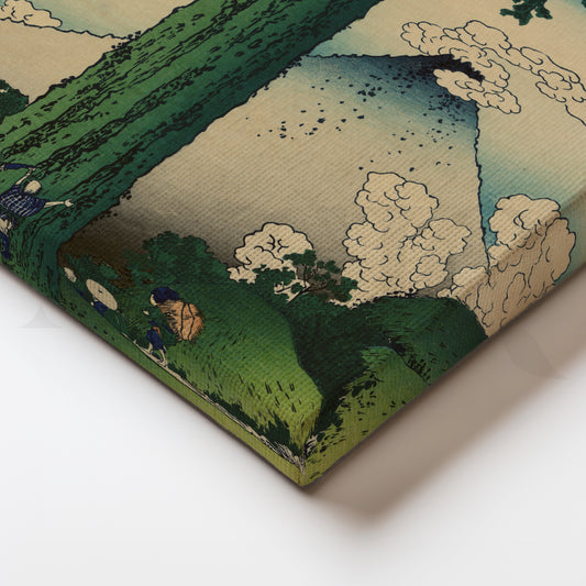 Cedar Road to Fuji Canvas Painting for Entryway or Hall