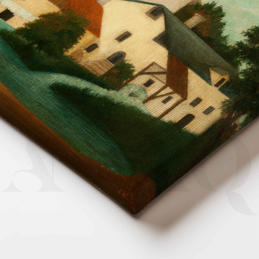 Lakeside Manor Folk Art Canvas Artwork