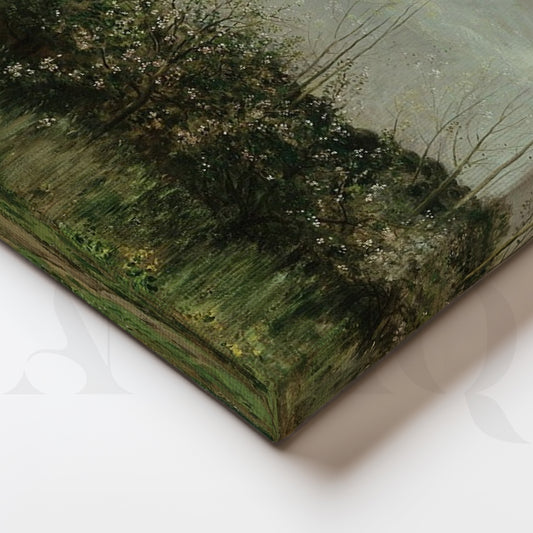 Serene Countryside Meadow Gallery Wall – Set of 3 Classic Landscape Artworks - 18 x 24 Inches for Living Room