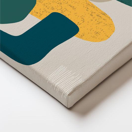 Abstract Harmony in Earthy Tones and Fluid Lines