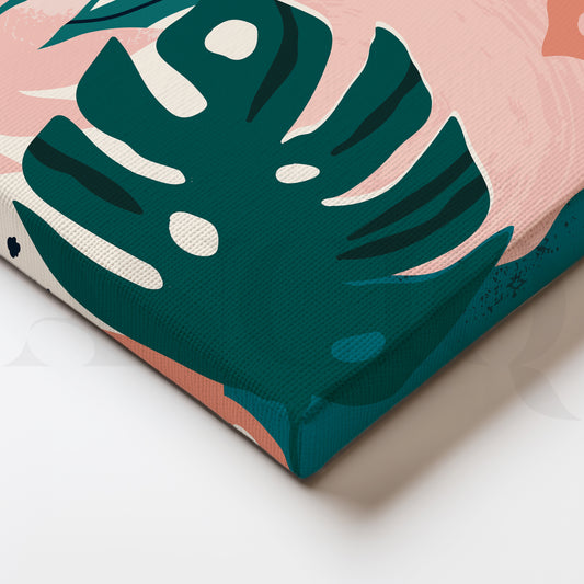 Abstract Botanical Bliss: A Symphony of Shapes and Colors