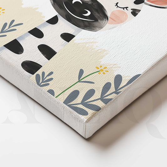 Happy Zebra in the Sunshine Kids Canvas Artwork