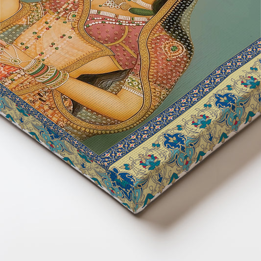Royal Grace: A Noblewoman Adorned with Lotus in Hand