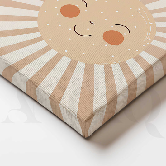 Happy Sunshine Rays Kids Canvas Artwork