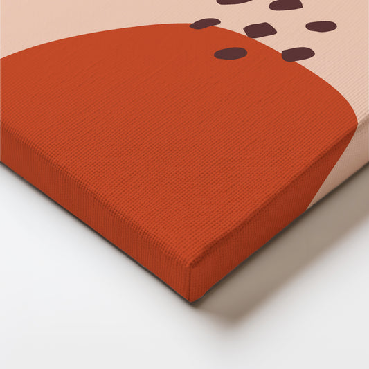 Organic Flow: Warm Hues and Abstract Shapes
