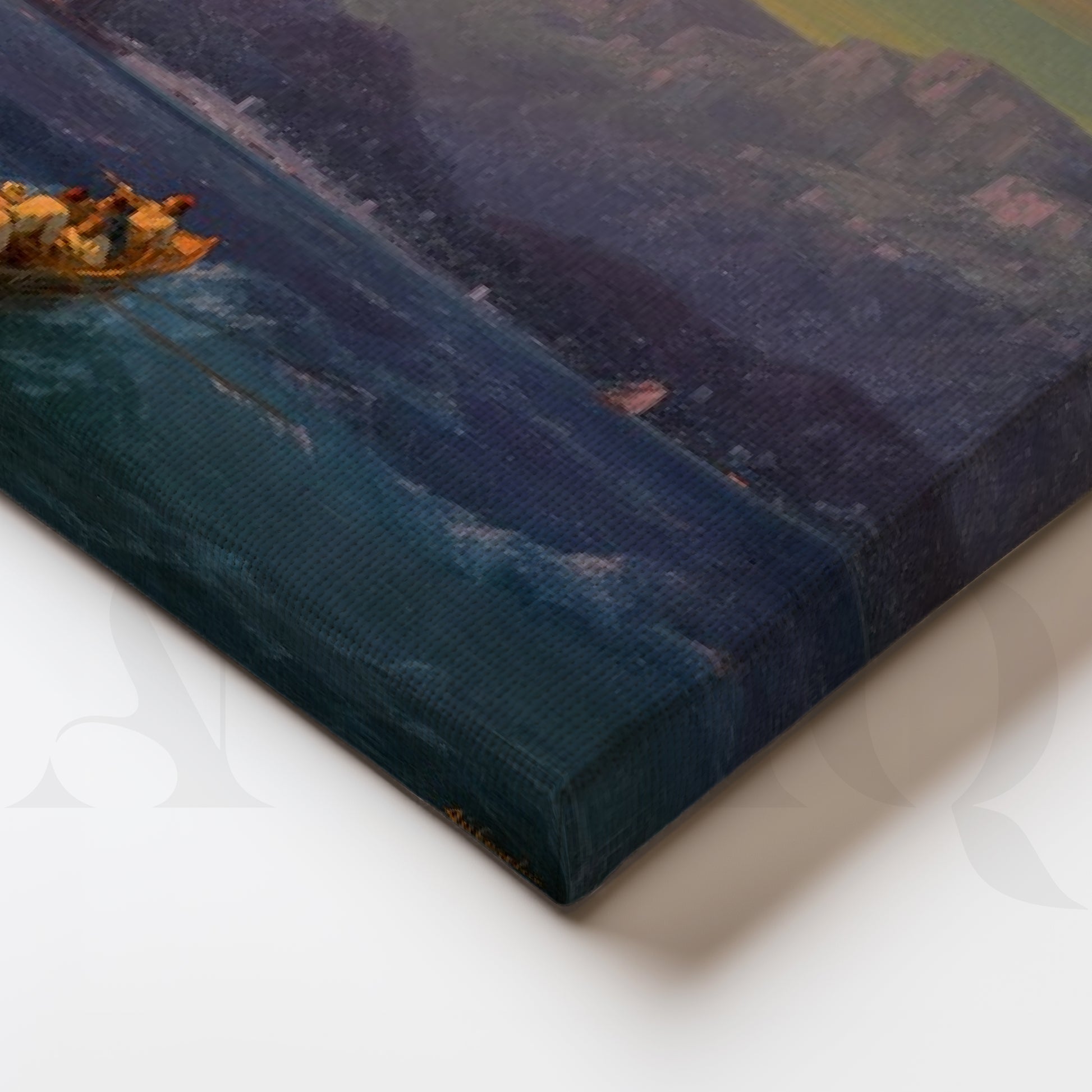 Golden Horizon Sailing Gallery Wall – Set of 3 Vintage Seascape Artworks - 18 x 24 Inches for Stylish Bedroom