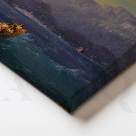 Golden Horizon Sailing Gallery Wall – Set of 3 Vintage Seascape Artworks - 18 x 24 Inches