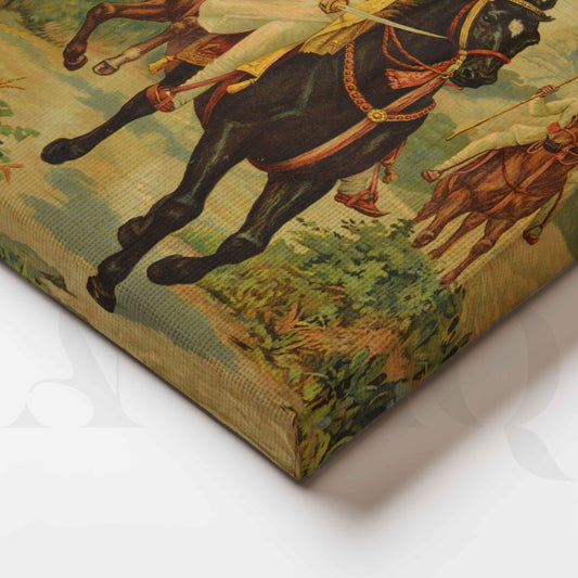 Shivaji Maharaj Leading His Cavalry by Raja Ravi Varma Canvas Artwork