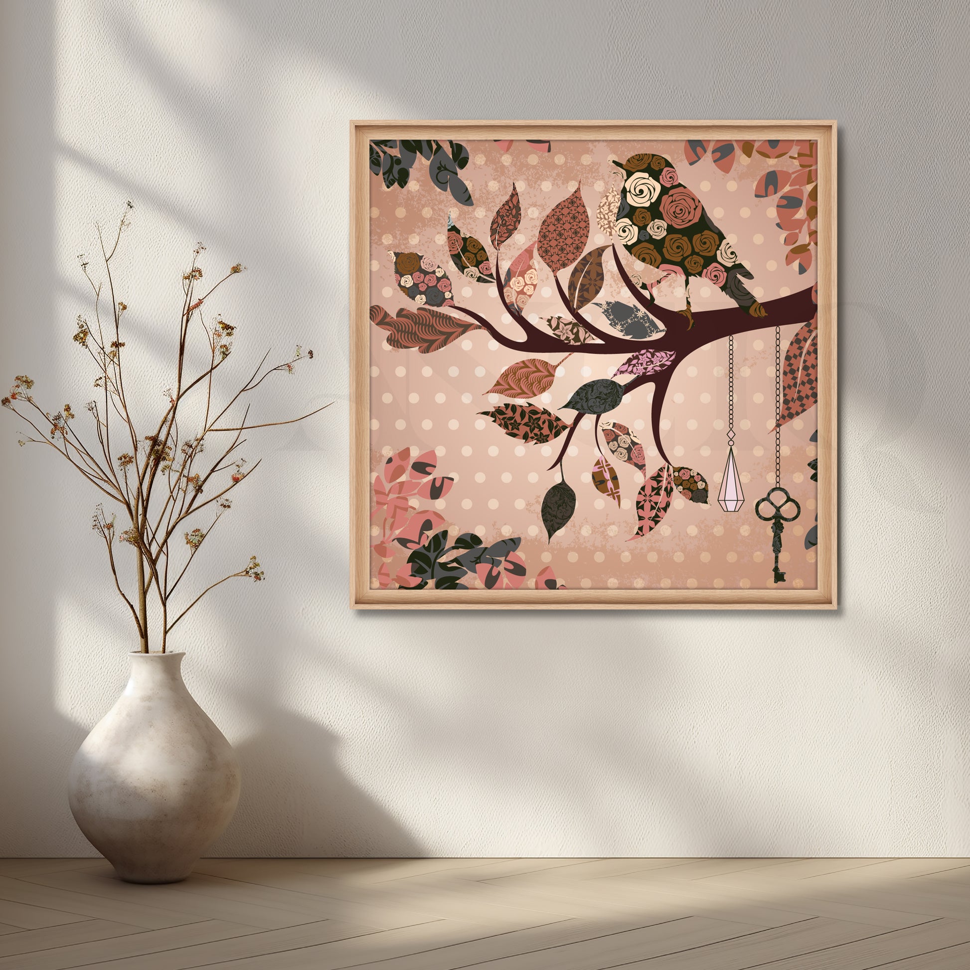 Whispering Branches Canvas Artwork for Stylish Bedroom