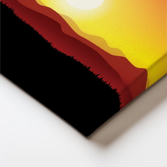 Dusk's Embrace Canvas Wall Painting
