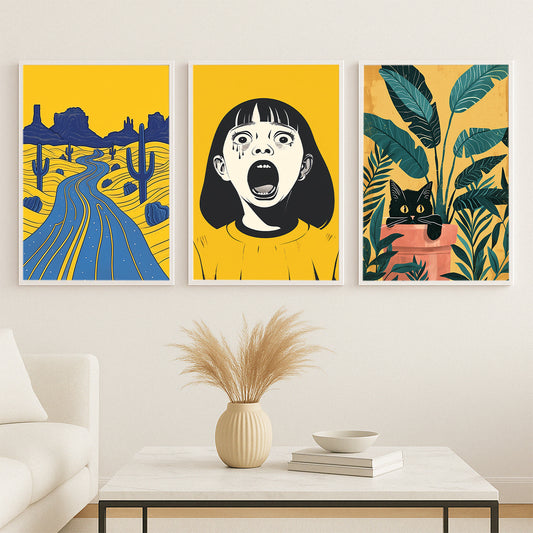 Bold Pop Art Gallery Walls