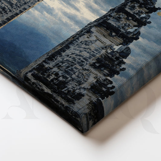 Majestic Temple Gate Canvas Artwork for Entryway/Hallway