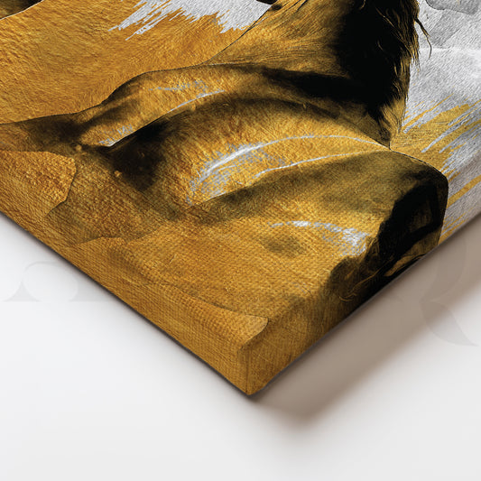 Thundering Hooves Canvas Wall Painting