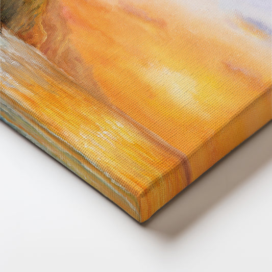 Lighthouse by the Sea Canvas Wall Painting