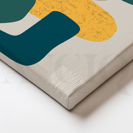 Abstract Harmony in Earthy Tones and Fluid Lines