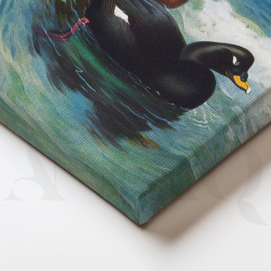 Coastal Waterfowl Seascape Gallery Wall – Set of 3 Marine Artworks - 18 x 24 Inches for Living Room