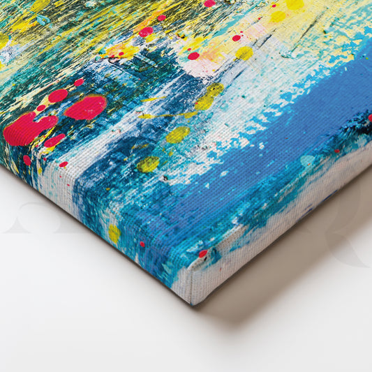 Chromatic Cascade Canvas Wall Painting
