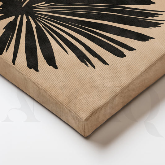 Monochrome Palm Silhouette Gallery Wall – Set of 3 Modern Botanical Artworks - 18 x 24 Inches