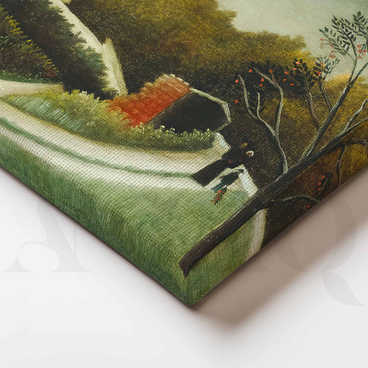 Quiet Countryside Garden Canvas Artwork