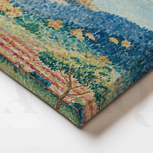 Pastel Meadow Valley Canvas Artwork