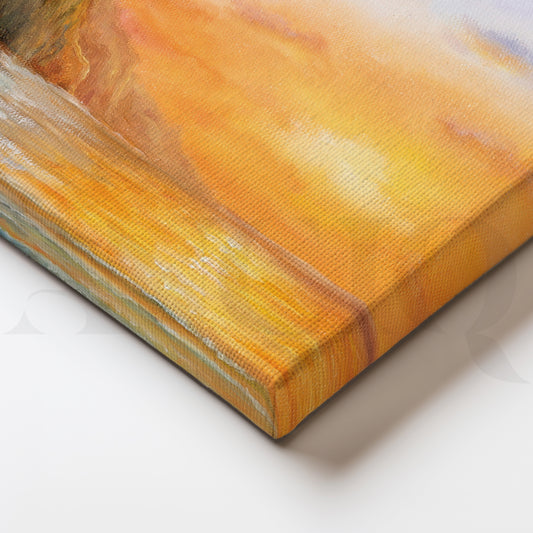 Lighthouse by the Sea Canvas Wall Painting