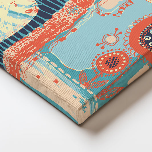 Eclectic Rhythm Abstract Canvas