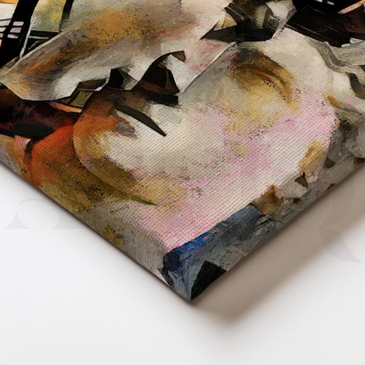 Fusion of Classical Form and Modern Chaos in Abstract Layers