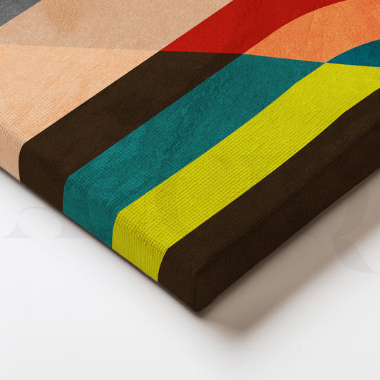 Modern Geometric Abstract Art - Vibrant Multicolor Wall Artwork