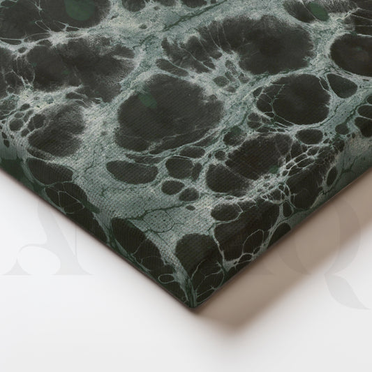 Deep Green Abstract Texture Gallery Wall – Set of 3 Modern Artworks - 18 x 24 Inches for Living Room