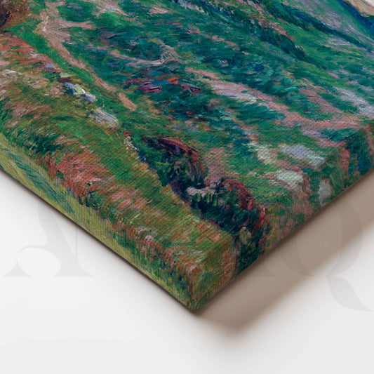 Henri Moret Green Meadow Landscape Canvas Artwork