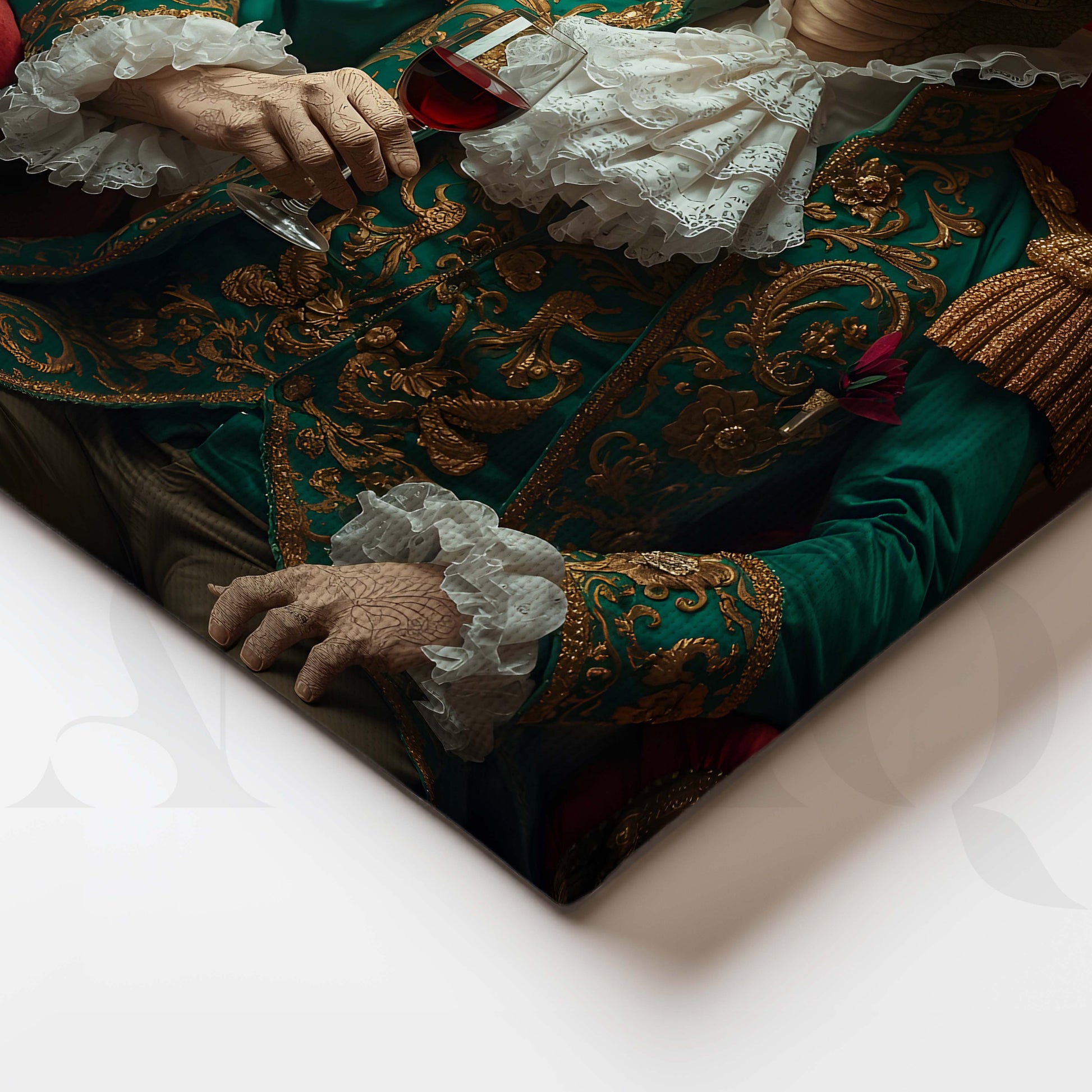 Royal Lizard Portrait Luxury Pop Artwork for Entryway/Hallway