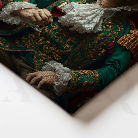 Royal Lizard Portrait Luxury Pop Artwork for Entryway/Hallway