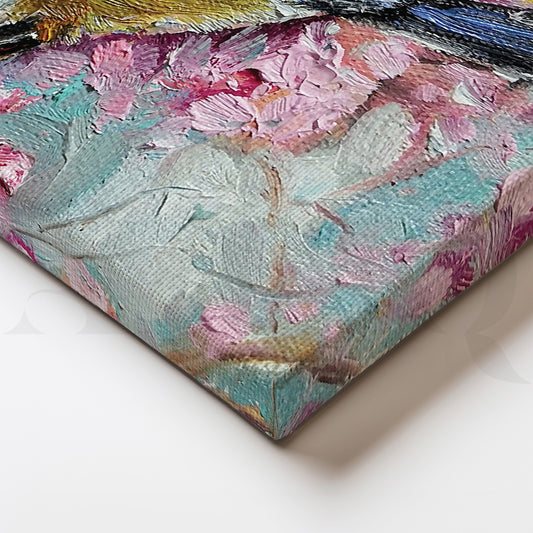 Close-up Detail Garden's Companion Canvas Artwork (Ready to Ship)