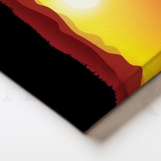 Dusk's Embrace Canvas Wall Painting