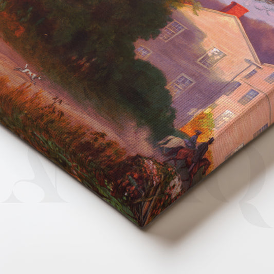 Autumn Countryside Estate Gallery Wall – Set of 3 Classic Landscape Artworks - 18 x 24 Inches for Living Room