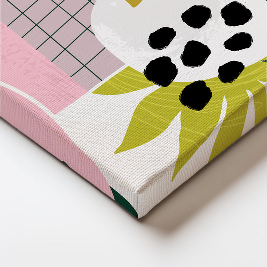 Tropical Abstraction: A Playful Fusion of Shapes and Colors