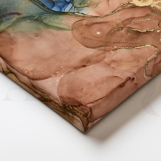 Serene Marble Waves Abstract Art