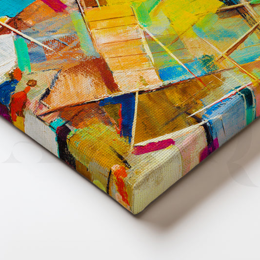 Colorful Abstract Canvas Painting
