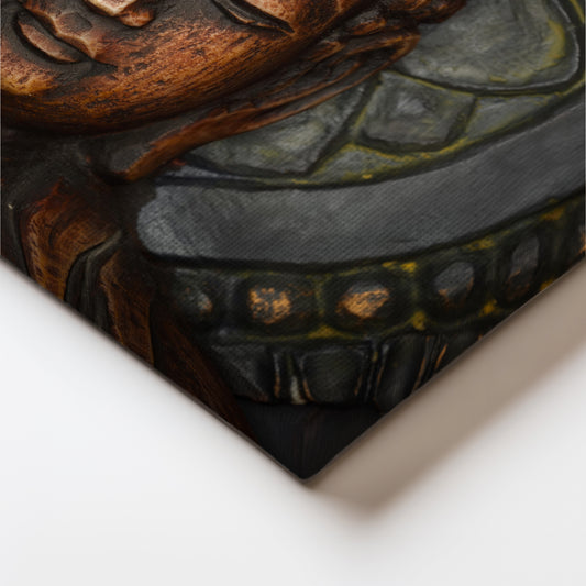 Serene Harmony Buddha and Red Lantern Wall Art