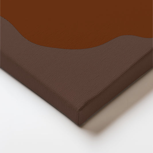 Abstract Sun Over Rolling Earthy Hills in Warm Tones