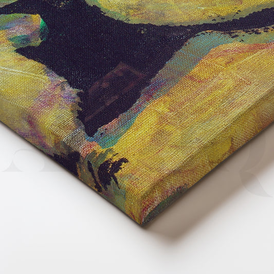 Abstract Portrait of a Girl Canvas Wall Painting