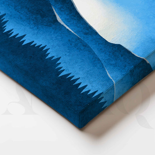 Blue Mountain Silhouette Canvas Artwork