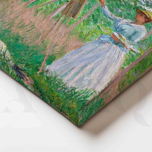 Women Painting in the Spring Orchard Impressionist Canvas Artwork