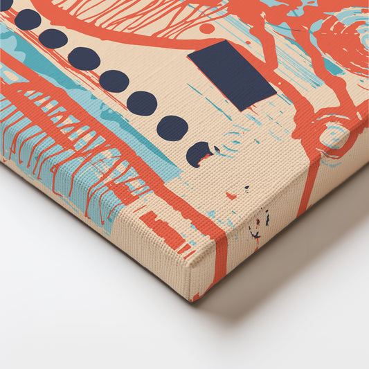 Coral Chaos Abstract Print