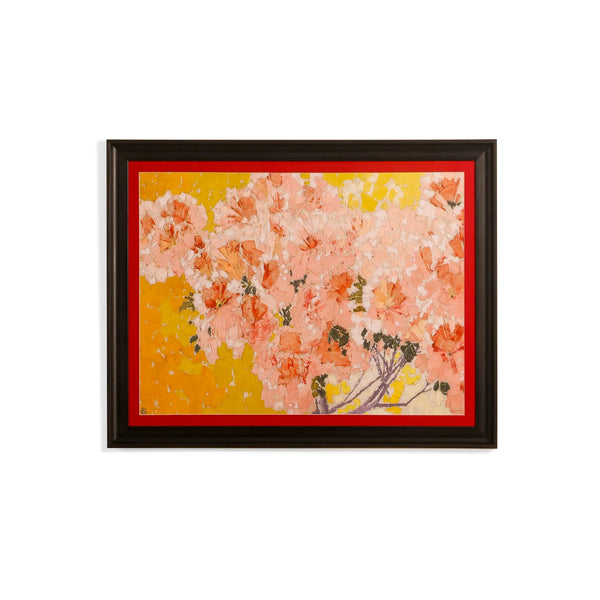 Blushing Blossom Garden Framed Artwork