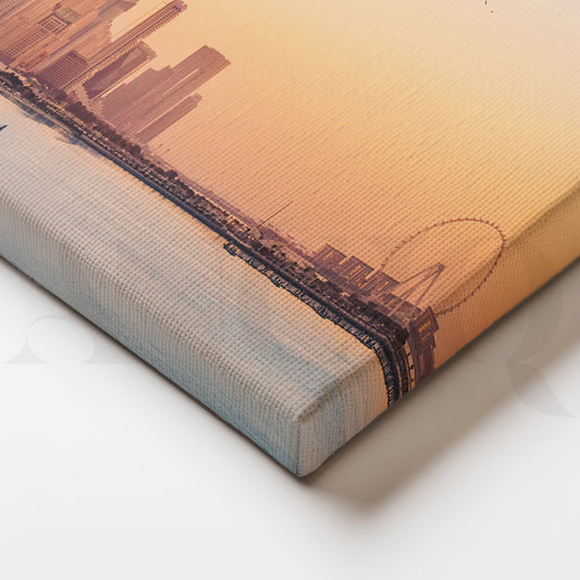 Coastal Cityscape Canvas Wall Painting