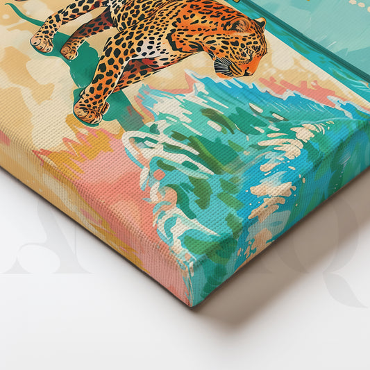 Tropical Panther Escape Gallery Wall – Set of 3 Artworks